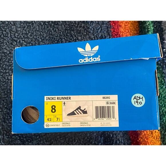 Adidas Iniki Boost \'Collegiate Navy\' m8 w9.5 main image 4